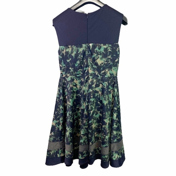 Eva Franco Sweetheart Neckline Floral Drop Waist Mini Dress Size Large - Picture 2 of 14